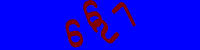 Blue Captcha Image