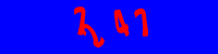 Blue Captcha Image