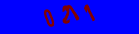 Blue Captcha Image