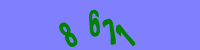 Blue Captcha Image