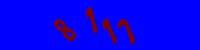 Blue Captcha Image