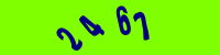 Blue Captcha Image