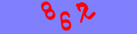 Blue Captcha Image