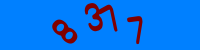 Blue Captcha Image