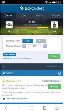 UC Browser Cricket 2014 Version for Android