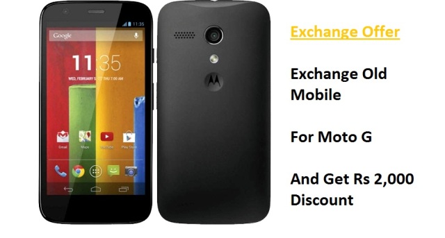Exchange Old Mobile for Moto G