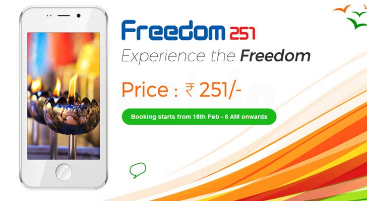 Buy Freedom 251 Smartphone Online at Low Price